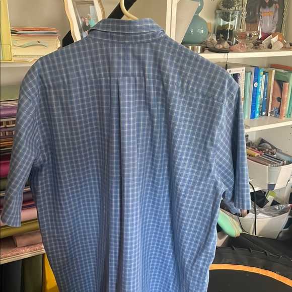 L.L. Bean Light Blue Checkered Shirt - Picture 2 of 5